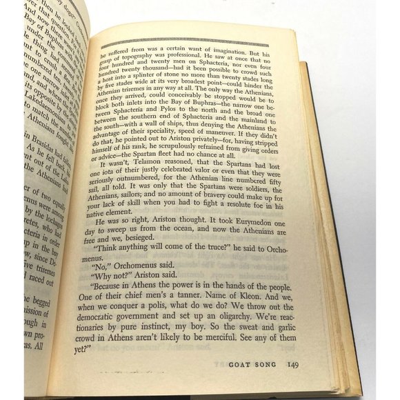 Goat Song by Frank Yarby Ancient Greece Novel HCDJ 1967 Book Club Edition - Picture 9 of 12